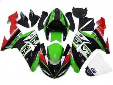 Online 2006-2007 Kawasaki ZX10R Motorcycle Fairings - Green White Red Black 66 Canada
