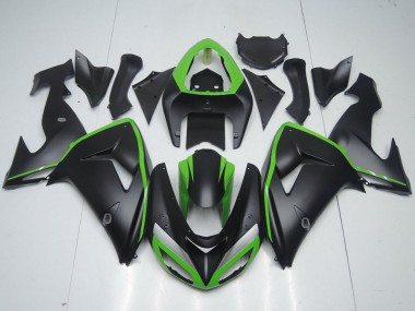 Online 2006-2007 Kawasaki ZX10R Motorcycle Fairing - Green Matte Black Canada