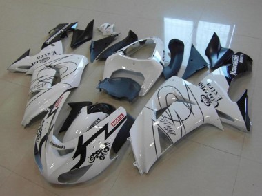 Online 2006-2007 Kawasaki ZX10R Motorcycle Fairings - White Black Red Motul Corona Extra Canada