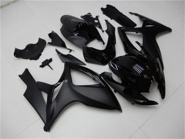 Online 2006-2007 Suzuki GSXR 600/750 Motorcycle Fairings - Matte Black Glossy Black Canada