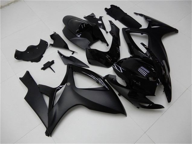 2006-2007 Suzuki GSXR 600/750 Motorcycle Fairings - Matte Black Glossy Black Canada