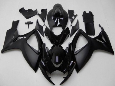 Online 2006-2007 Suzuki GSXR 600/750 Motorcycle Fairings - Matte Black Glossy Black Canada