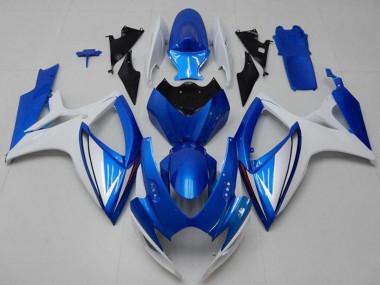 Online 2006-2007 Suzuki GSXR 600/750 Motorcycle Fairings - White Blue Canada