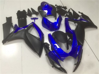 Online 2006-2007 Suzuki GSXR 600/750 Motorcycle Fairings - Blue Matte Black Canada