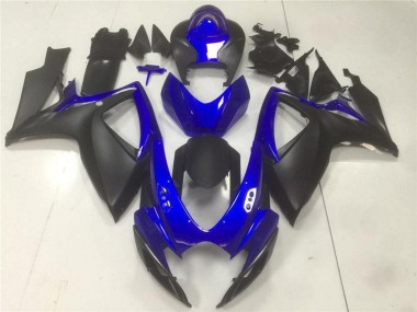 Online 2006-2007 Suzuki GSXR 600/750 Motorcycle Fairings - Blue Matte Black Canada