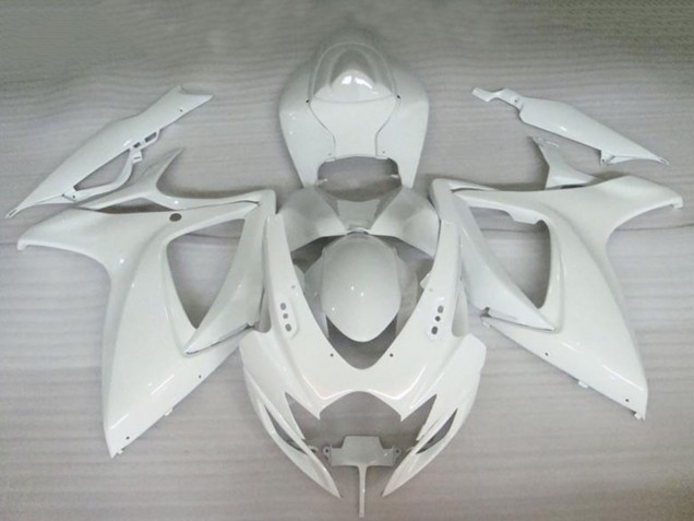 2006-2007 Suzuki GSXR 600/750 Motorcycle Fairings - Pearl White Canada