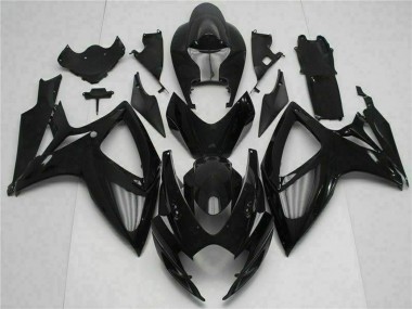 Online 2006-2007 Suzuki GSXR 600/750 Motorcycle Fairing Kits - Glossy Black Canada