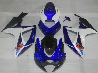 Online 2006-2007 Suzuki GSXR 600/750 Motorcycle Fairings - White Blue Black Red Canada