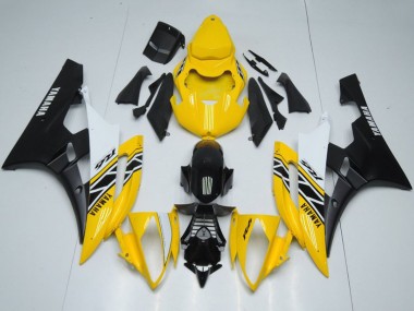 Online 2006-2007 Yamaha YZF R6 Motorcycle Fairings - Yellow White Black OEM Style Canada
