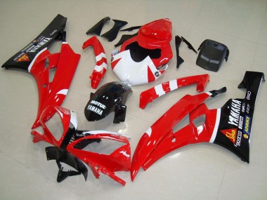 Online 2006-2007 Yamaha YZF R6 Motorcycle Fairings - Red White Glossy Black Motul Canada
