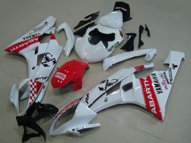 Online 2006-2007 Yamaha YZF R6 Motorcycle Fairings - White Red Motul Michelin Abarth Canada