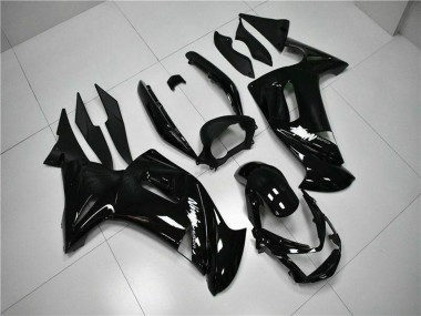 Online 2006-2008 Kawasaki EX650 Motorcycle Fairings - Glossy Black White Canada
