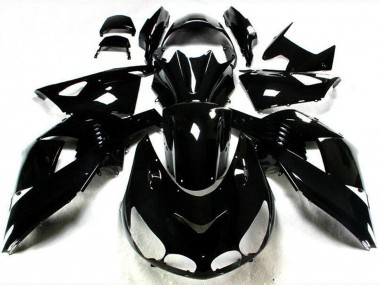 Online 2006-2011 Kawasaki ZX14R ZZR1400 Motorcycle Fairings - Glossy Black Canada