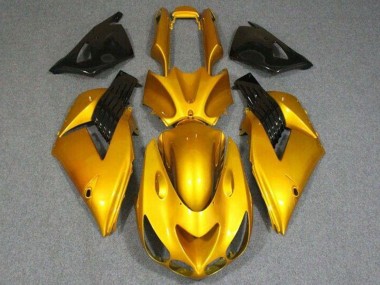 Online 2006-2011 Kawasaki ZX14R ZZR1400 Motorcycle Fairings - Gold Glossy Black Canada