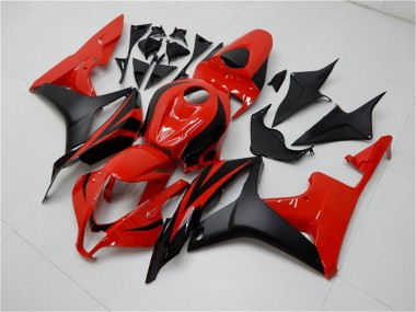 Online 2007-2008 Honda CBR600RR Bike Fairings - Red Matte Black Canada
