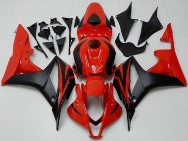 Online 2007-2008 Honda CBR600RR Bike Fairings - Red Matte Black Canada