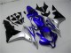2007-2008 Honda CBR600RR Motorcycle Fairings - Silver Blue Glossy Black OEM Style Canada