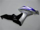 2007-2008 Honda CBR600RR Motorcycle Fairings - Silver Blue Glossy Black OEM Style Canada