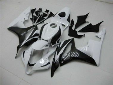 Online 2007-2008 Honda CBR600RR Bike Fairings - White Glossy Black Canada