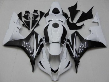 Online 2007-2008 Honda CBR600RR Bike Fairings - White Glossy Black Canada