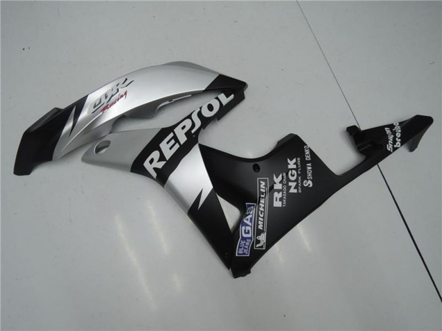2007-2008 Honda CBR600RR Motorcycle Fairings - Matte Black Silver Grey Repsol Canada
