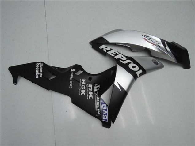 2007-2008 Honda CBR600RR Motorcycle Fairings - Matte Black Silver Grey Repsol Canada