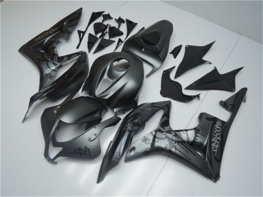 Online 2007-2008 Honda CBR600RR Motorcycle Fairings - Matte Black Graffiti Canada