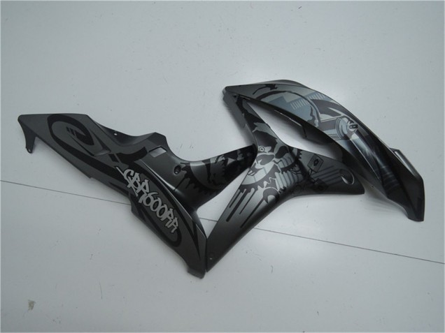 2007-2008 Honda CBR600RR Motorcycle Fairings - Matte Black Graffiti Canada