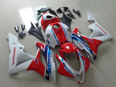 Online 2007-2008 Honda CBR600RR Motorcycle Fairings - White Red Light Blue HRC Canada