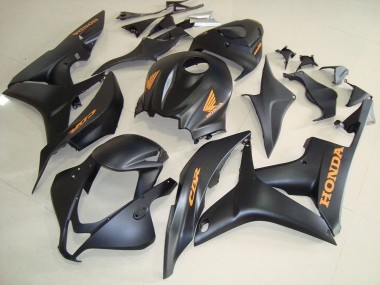 Online 2007-2008 Honda CBR600RR Motorcycle Fairings - Matte Black Gold Decals Canada