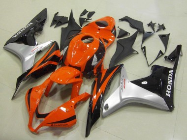 Online 2007-2008 Honda CBR600RR Motorcycle Fairing - Silver Orange Glossy Black Canada
