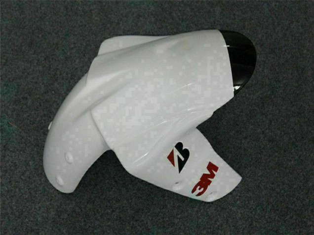 2007-2008 Kawasaki ZX6R Motorcycle Fairings - Black White Elf Canada