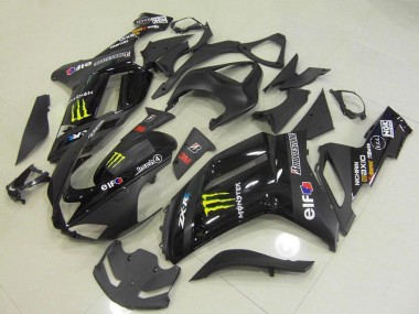 Online 2007-2008 Kawasaki ZX6R Motorcycle Fairings - Black Monster Canada
