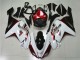 2007-2008 Kawasaki ZX6R Motorcycle Fairings - White Black Red Canada