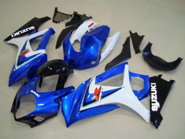 Online 2007-2008 Suzuki GSXR 1000 Motorcycle Fairing - White Blue Black OEM Style Canada
