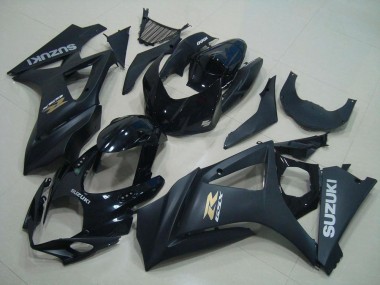Online 2007-2008 Suzuki GSXR 1000 Motorcycle Fairings - Glossy Black Matte Black Gold OEM Style Canada
