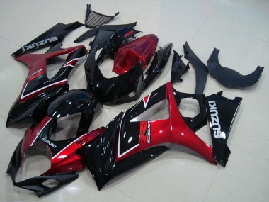 Online 2007-2008 Suzuki GSXR 1000 Motorcycle Fairing - Red Glossy Black Canada