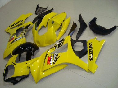 Online 2007-2008 Suzuki GSXR 1000 Motorcycle Fairing - Yellow Glossy Black Canada
