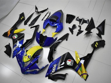 Online 2007-2008 Yamaha YZF R1 Motorcycle Fairings - Blue Yellow Black Shark Canada