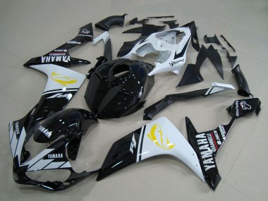 Online 2007-2008 Yamaha YZF R1 Motorcycle Fairings - White Black Yellow Dolphin Canada