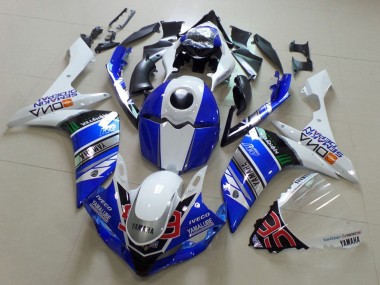 Online 2007-2008 Yamaha YZF R1 Motorcycle Fairings - White Blue Black Green Monster Yamalube Canada