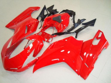 Online 2007-2014 Ducati 848 1098 1198 Motorcycle Fairings - Red Canada