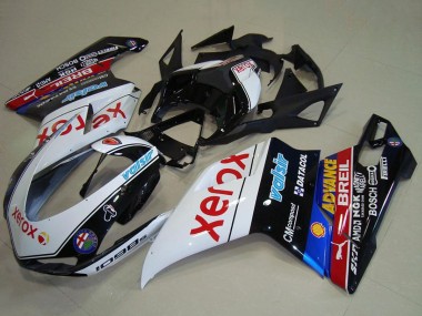 Online 2007-2014 Ducati 1098 Motorcycle Fairings - White Blue Red Glossy Black Black Xerox Valsir Canada