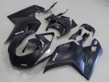 Online 2007-2014 Ducati 848 Motorcycle Fairing Kits - Matte Black Canada