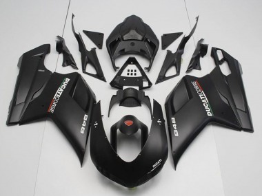 Online 2007-2014 Ducati 848 Motorcycle Fairings - Matte Black Corse Canada