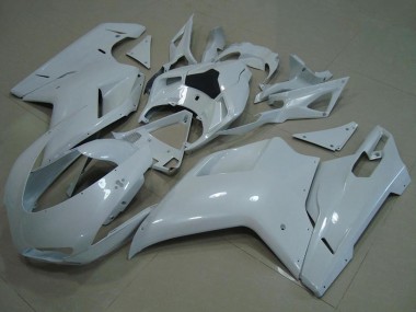 Online 2007-2014 Ducati 848 1098 1198 Motorcycle Fairings - Glossy White Canada