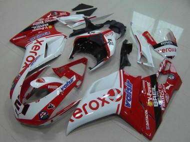 Online 2007-2014 Ducati 848 1098 1198 Motorcycle Fairing - White Red Glossy Black Valsir Xerox OEM Style 21 Canada