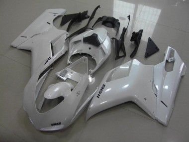Online 2007-2014 Ducati 1198 Motorcycle Fairings - Glossy White Canada