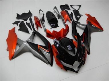 Online 2008-2010 Suzuki GSXR 600/750 Motorcycle Fairings - Orange Grey Glossy Black Canada