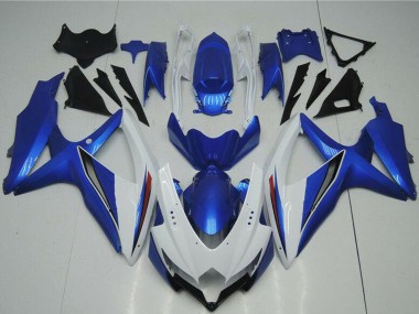 Online 2008-2010 Suzuki GSXR 600/750 Motorcycle Fairings - White Blue Canada